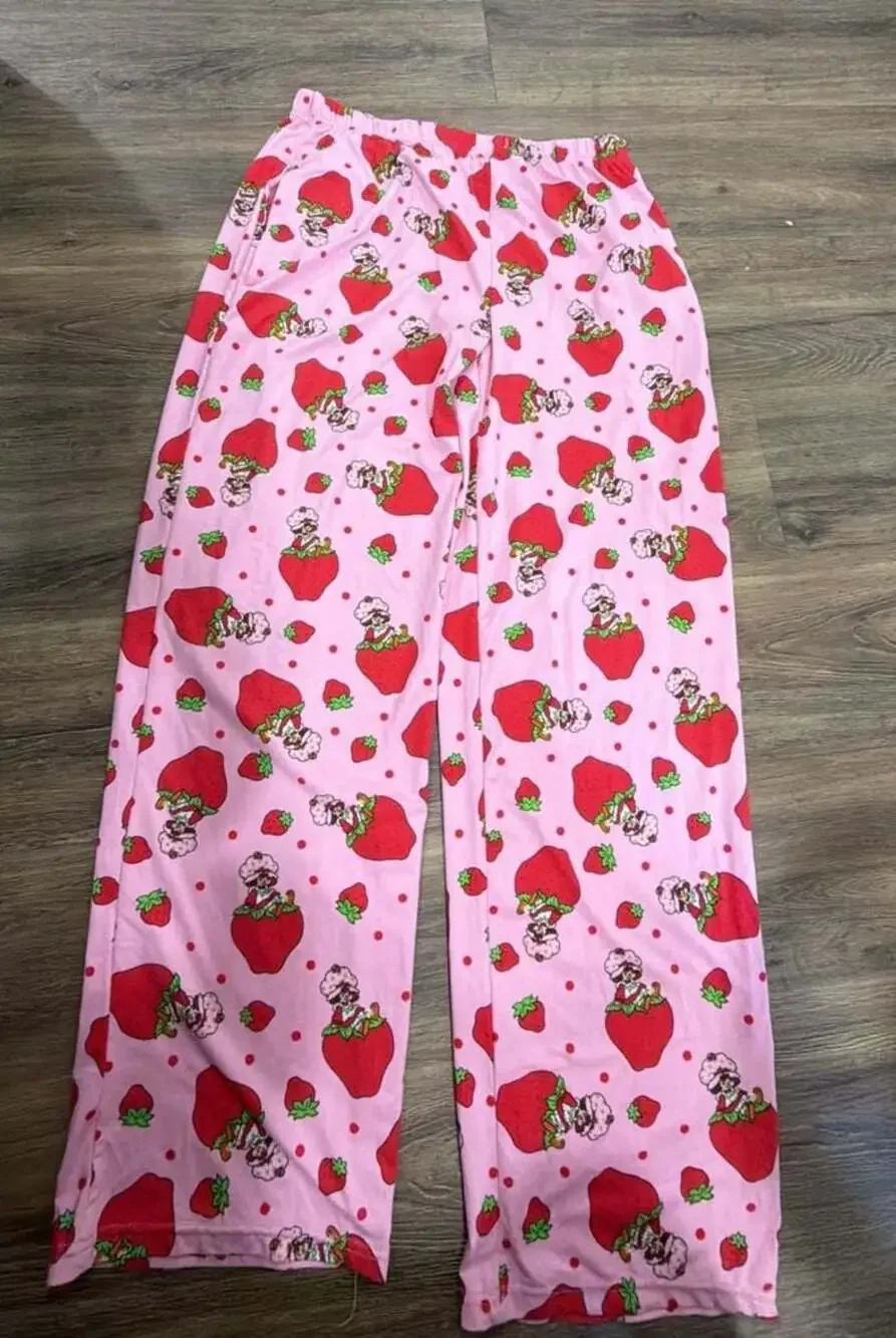 Strawberry Shortcake Women's Graphic Print Pajama Sleep Pants